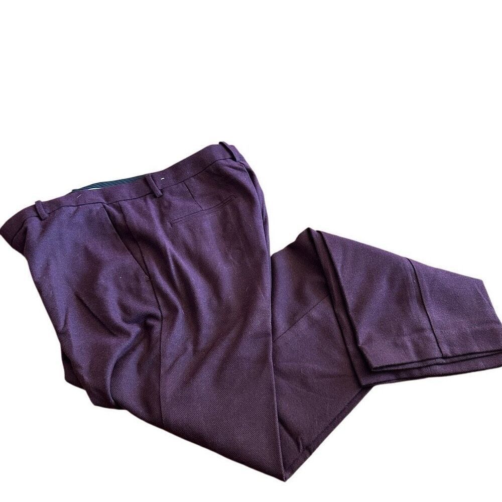 Ann Taylor maroon heather wool dress pants - size 8